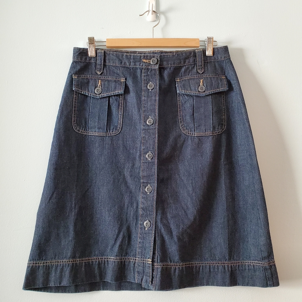 Old Navy Button Down Denim Skirt